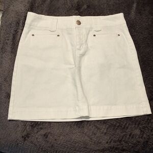 White House Black Market Denim  Skirt